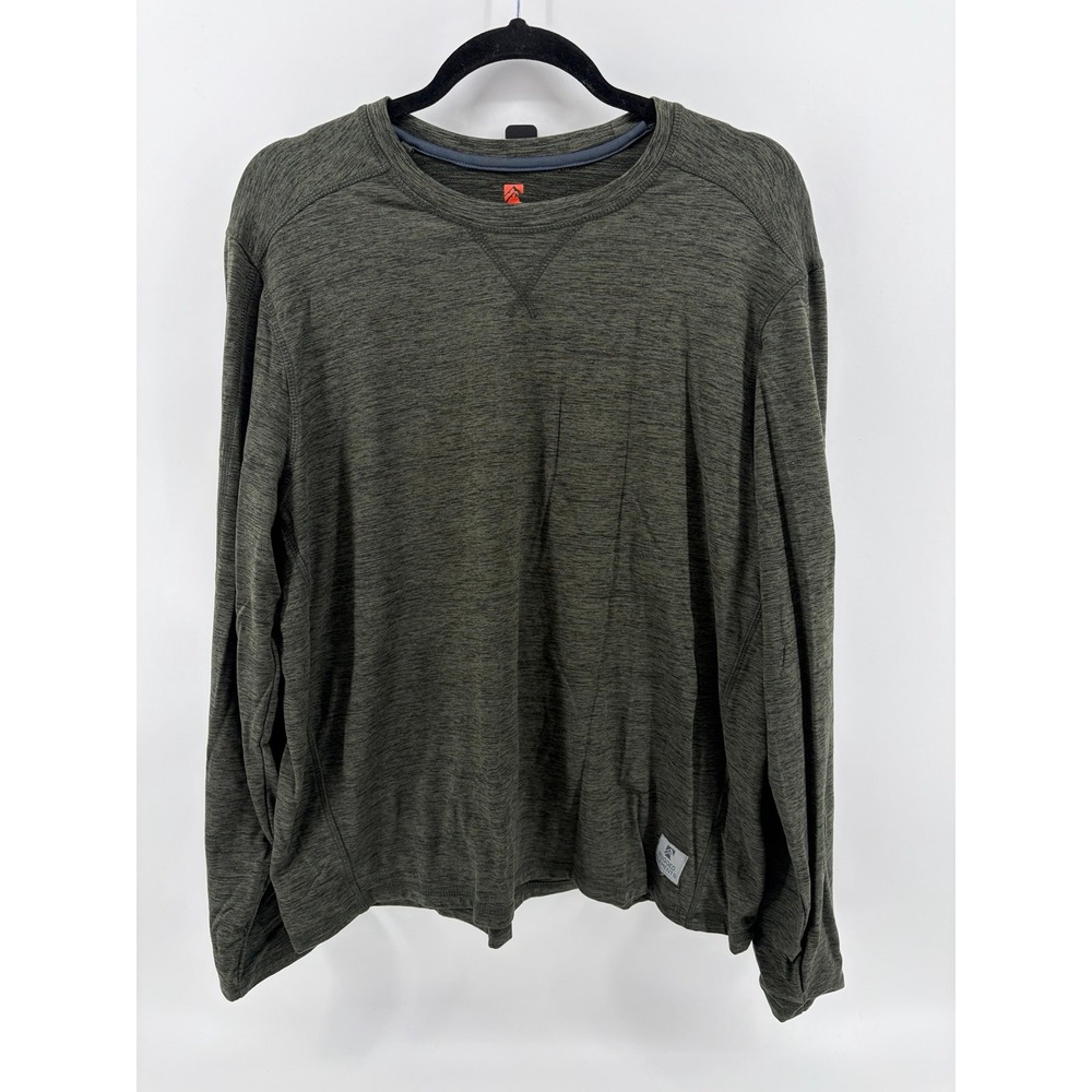 Rugged Elements, Durable Utility, Olive Green, Long Sleeve Shirt, Mens Size L